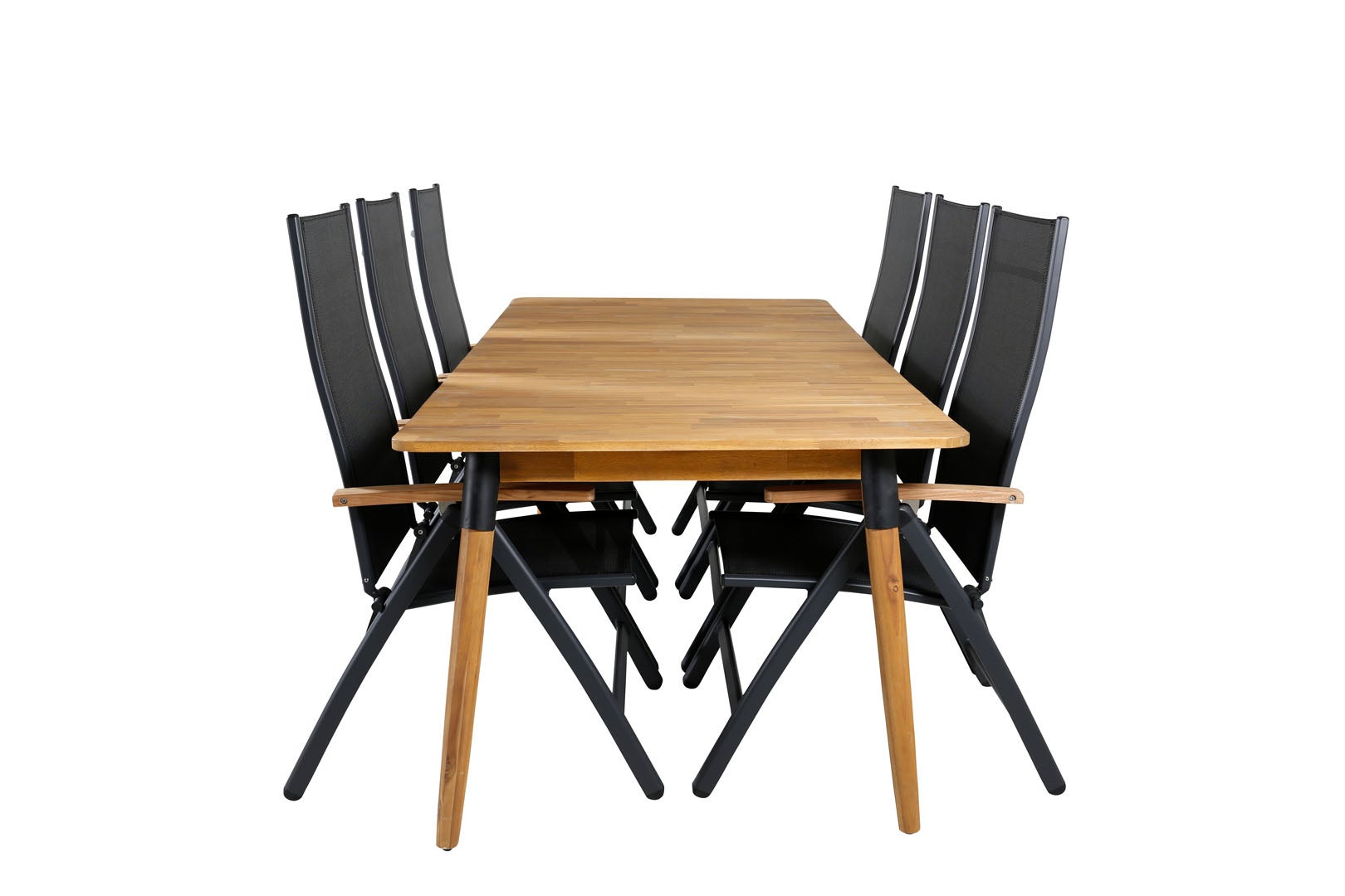 Julian Ensemble table et chaises de jardin, table 100x210cm et 6