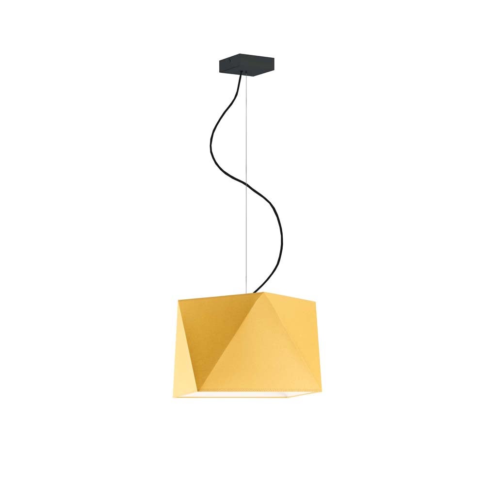 Lampa wisząca zwis żyrandol sufitowa z abażurem diament BURNE Z1