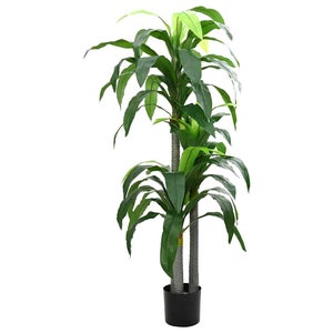 Caladium • Cespuglio Artificiale con 9 foglie • Variegato • H 47 cm
