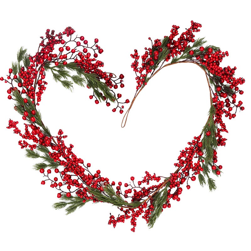 Cabilock Lot De 12 Décorations De Noël Avec Baies - Troncs De Sapin De