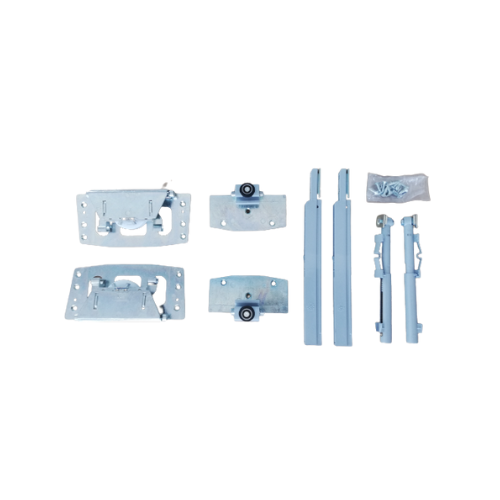 Kit Sistema Corredera para Armarios con Puertas Colgantes. Para 2 Puertas - Perfil Carril 3 Metros - Cierre Suave Soft Close (Blanco) - 3