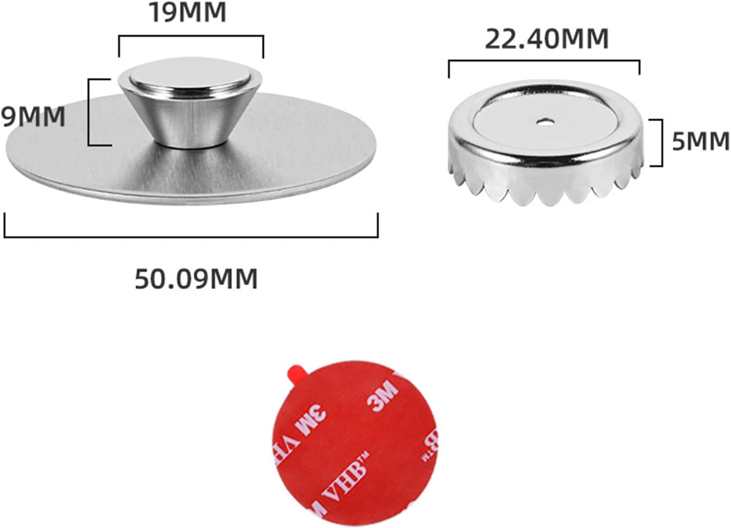 Porte-Savon Magnétique 2 Pièces - Support Aimanté Sans Percage Pour Bain Et Cuisine - Acier Inoxydable 304
