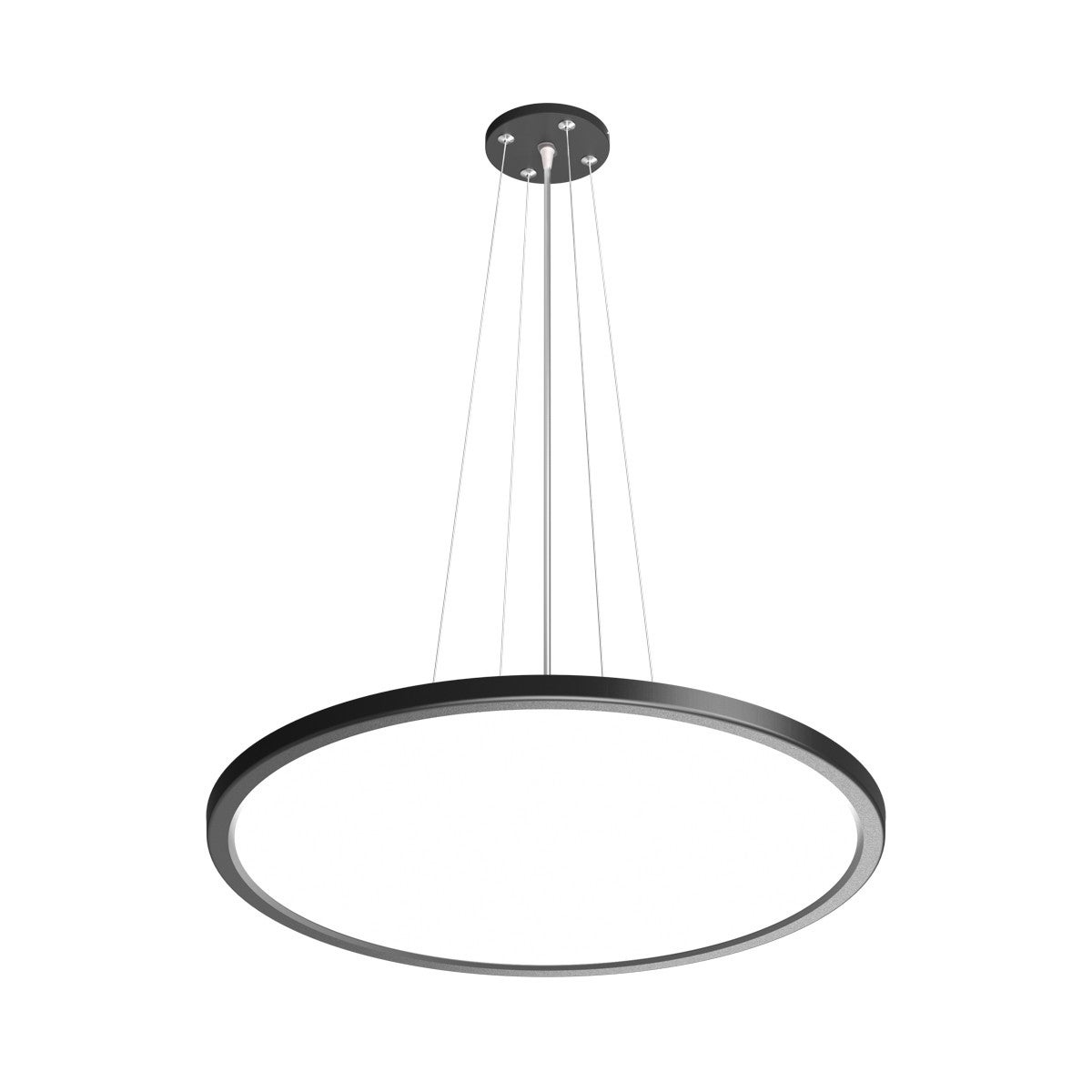 Lampa wisząca Manito czarno-biała LED 36W 2800K-6000K 4300lm nowoczesna wym: 120 x 48 x 48 cm tworzywo sztuczne Italux
