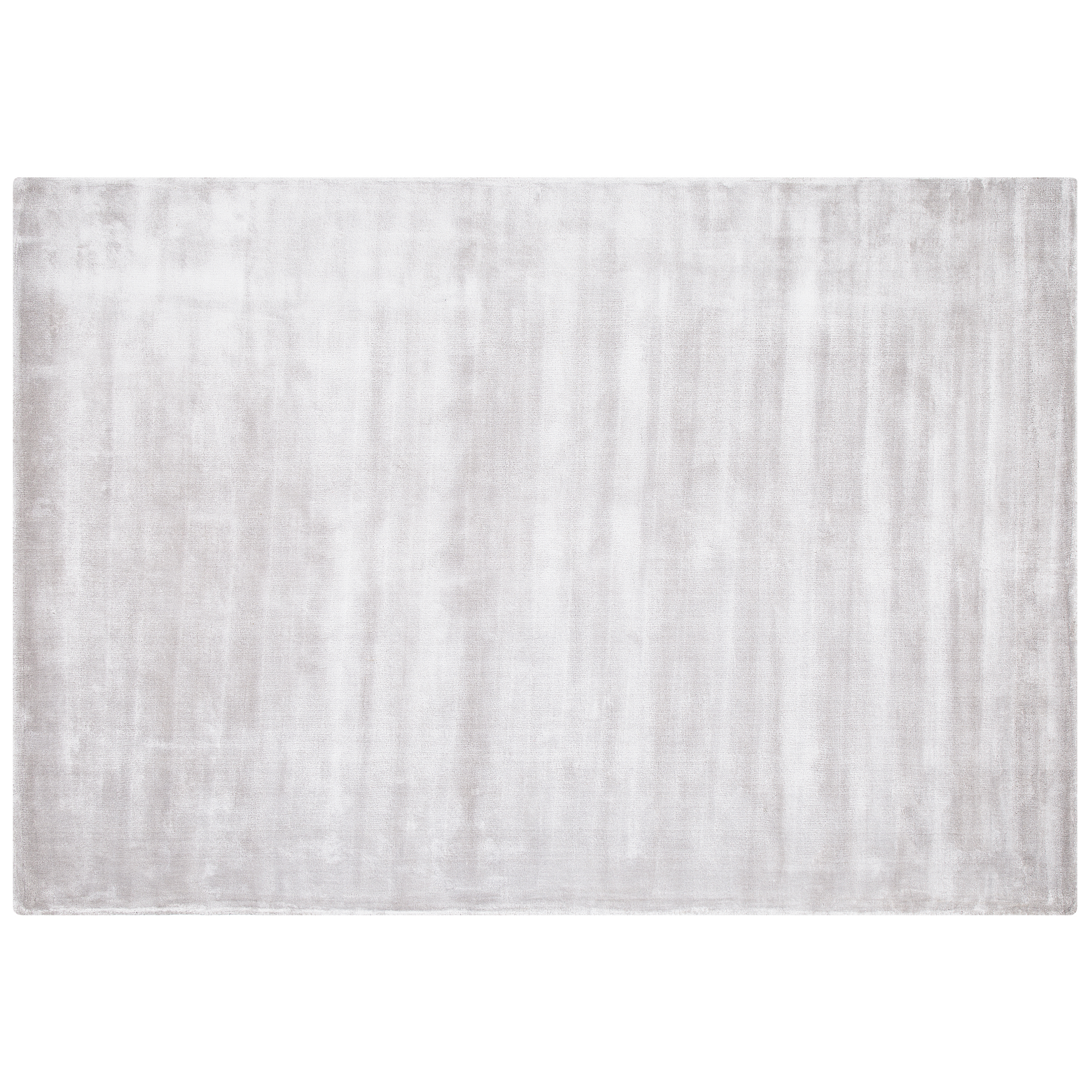 Beliani alfombra de viscosa gris claro 160 x 230 cm gesi ii