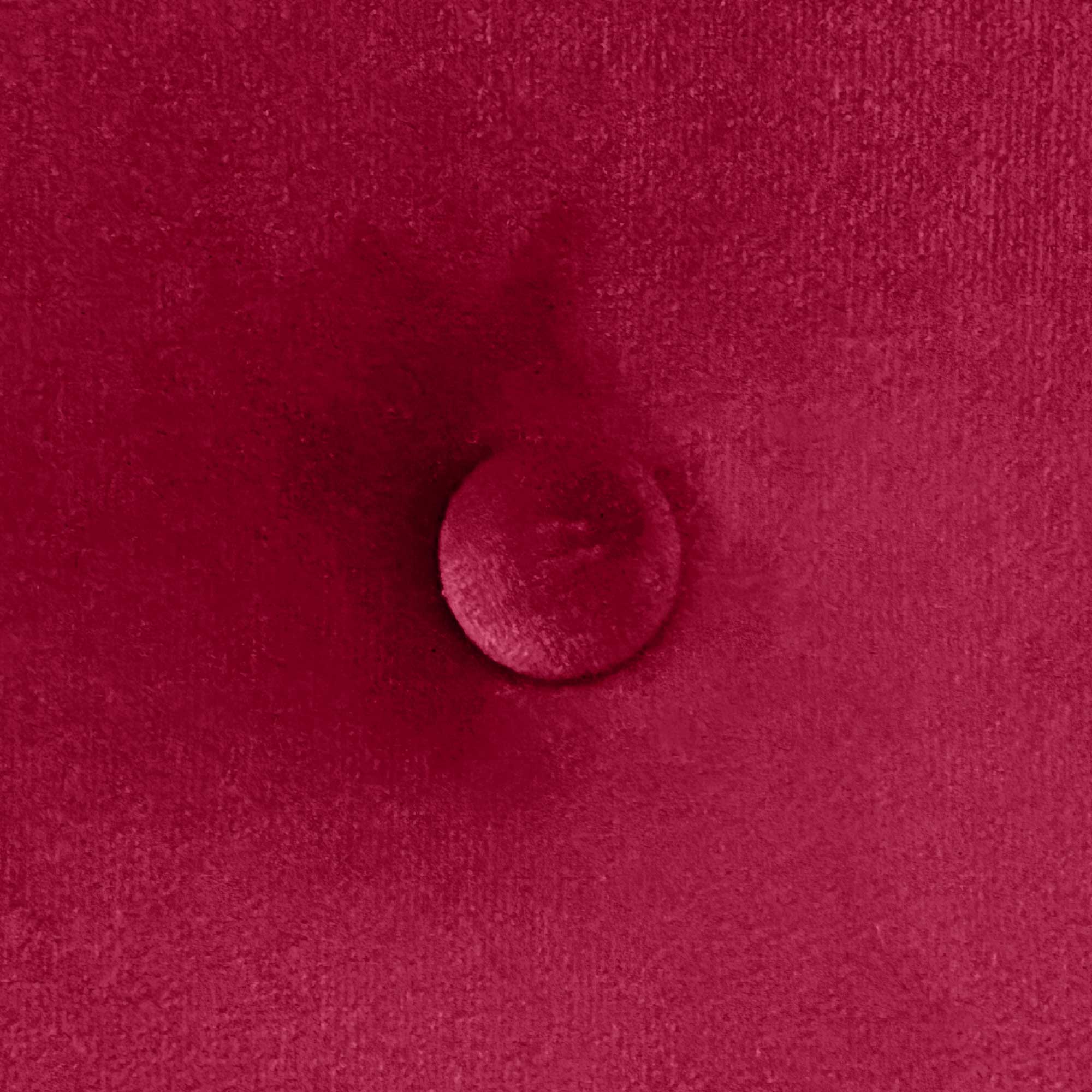 DHOME Testiera in velluto liscio con bottoni alta gamma moderna testiera imbottita per letto di lusso (Rosso, 80x60cm) - 3