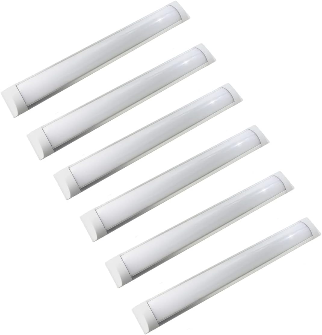 Zestaw x6 wąskich taśm LED ze zintegrowanymi taśmami LED o mocy 36 W, barwa chłodnobiała 6000 K, 120 cm