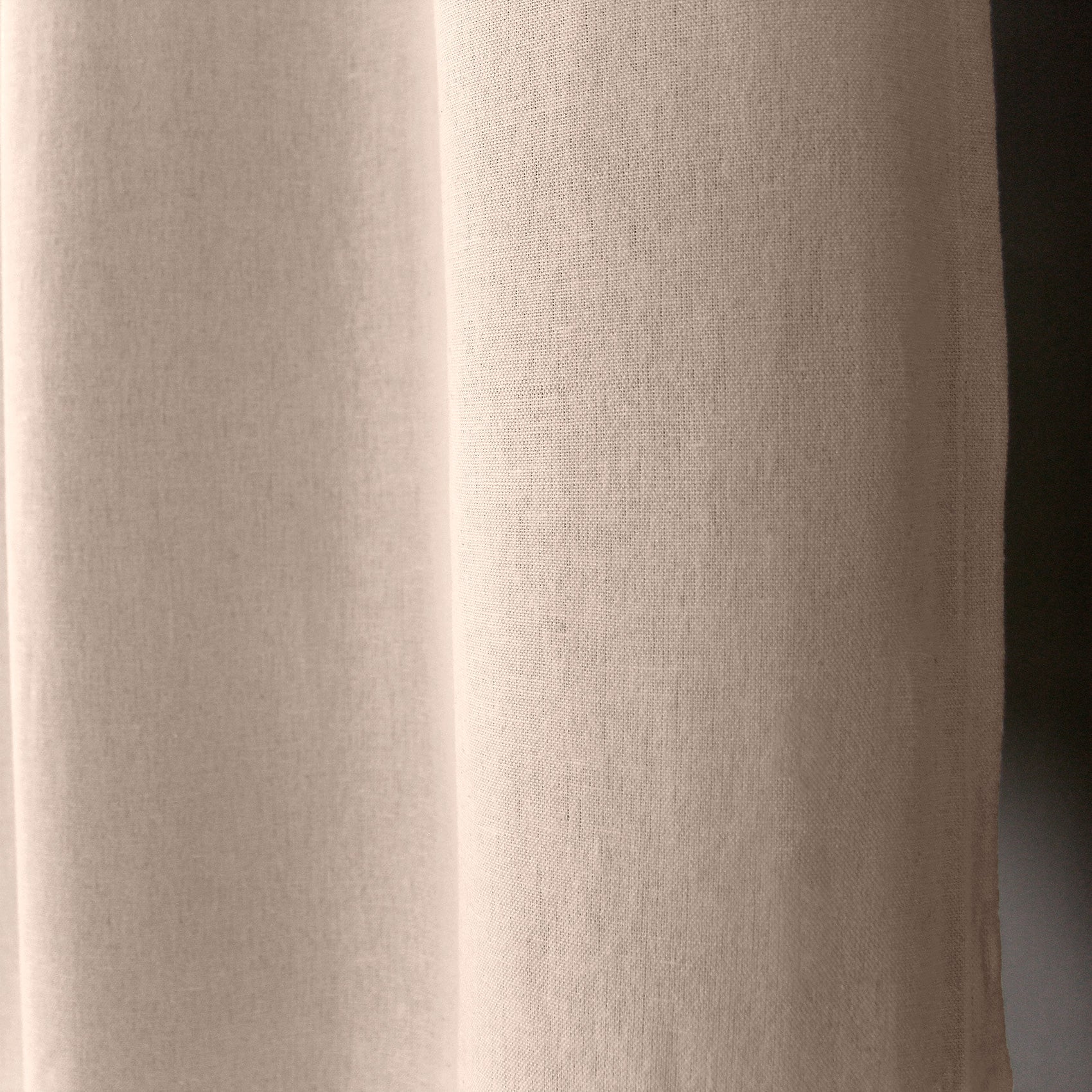 Rideau en coton recyclé - Effet chiné - Naturel - 135x240 cm - Coton - 3