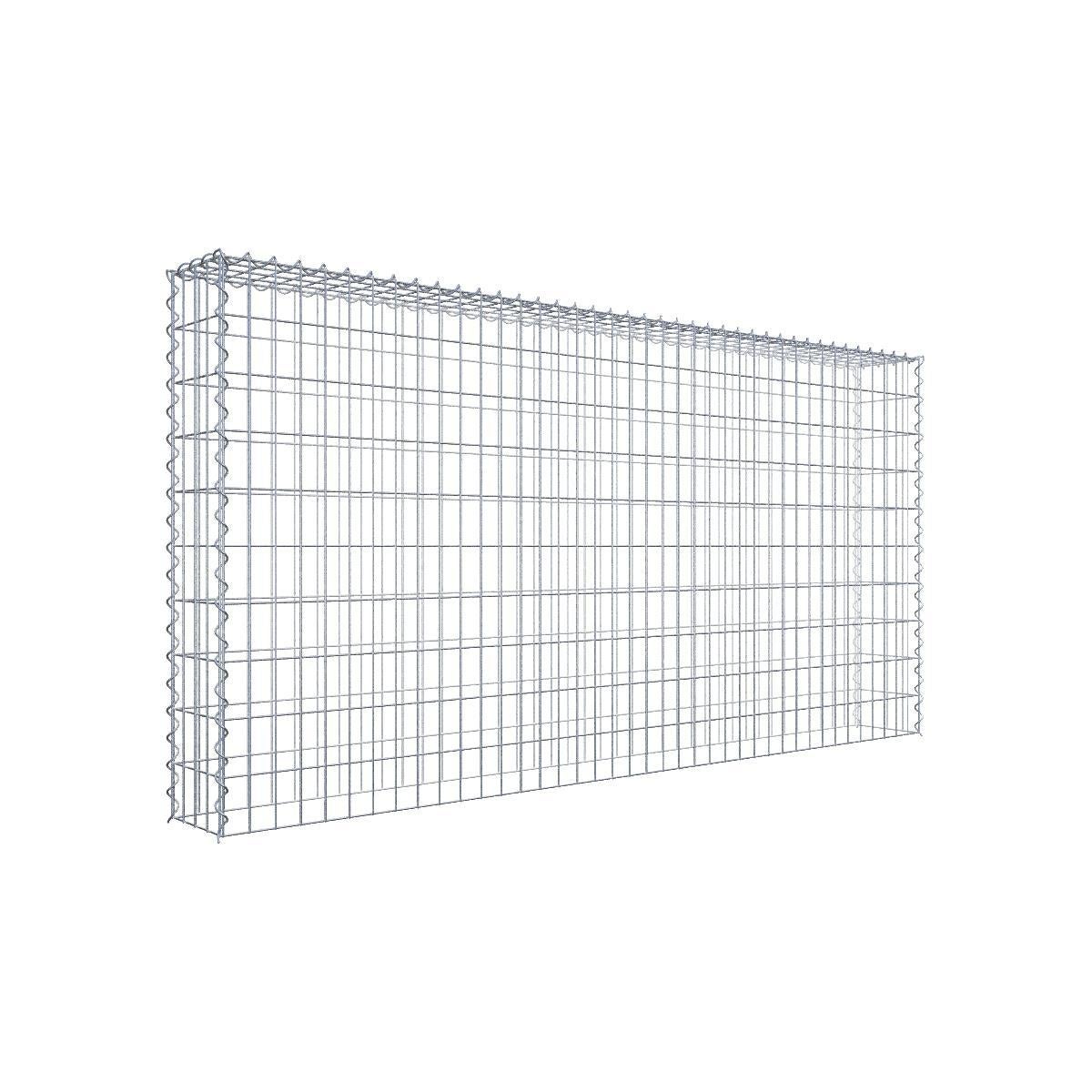 Gavión para apilar en acero galvanizado 200x100x20cm (lxaxp), malla 5 x 10cm, espiral, sin rejilla inferior