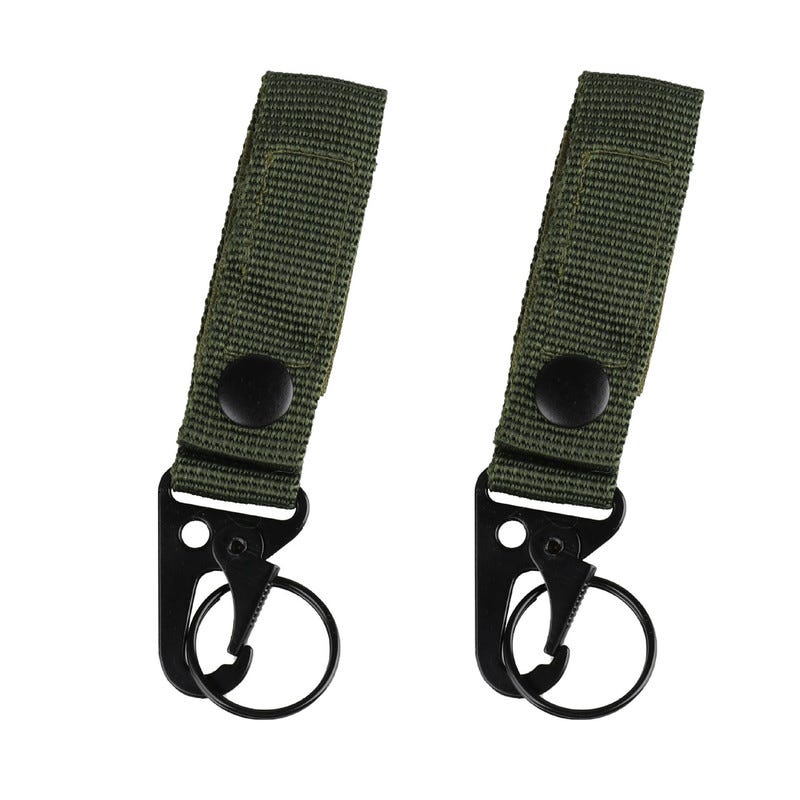 Set 3 Ganci Portachiavi Tattici Con Moschettone – Cinturino In Nylon, Anello Portachiavi, Per Zaini, Campeggio, Escursionismo, Attività Outdoor