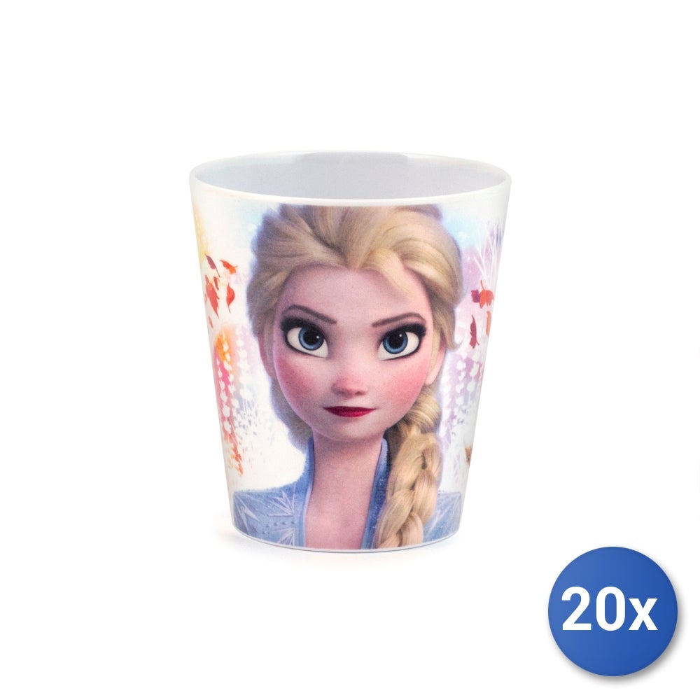 20x lulabi frozen 2 vasos de melamina disney multicolor 190cc