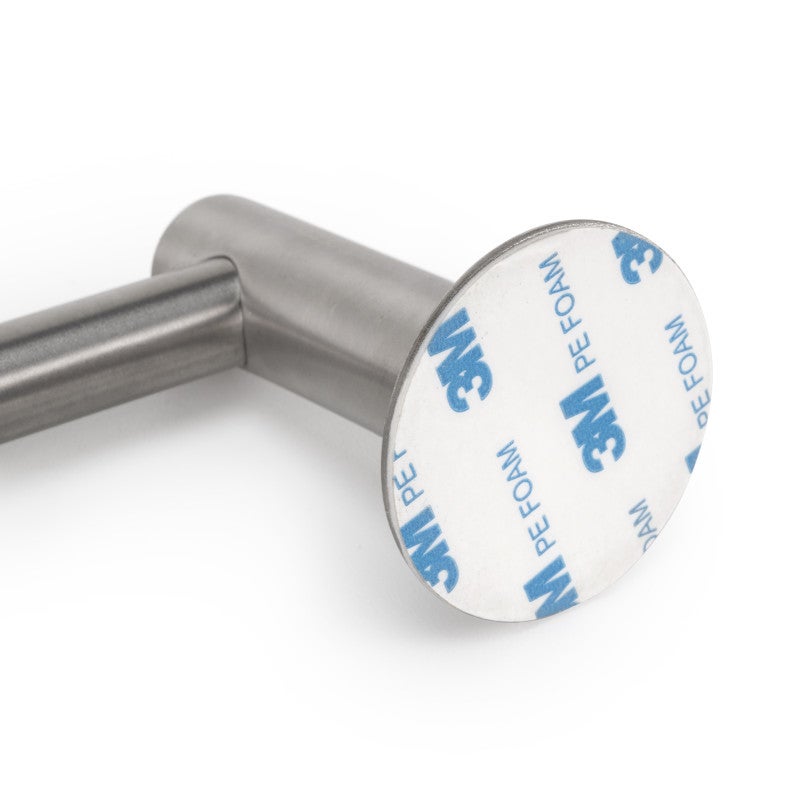 Emuca Support adhésif pour cuisine avec 5 crochets Supra, acier inoxydable - 6