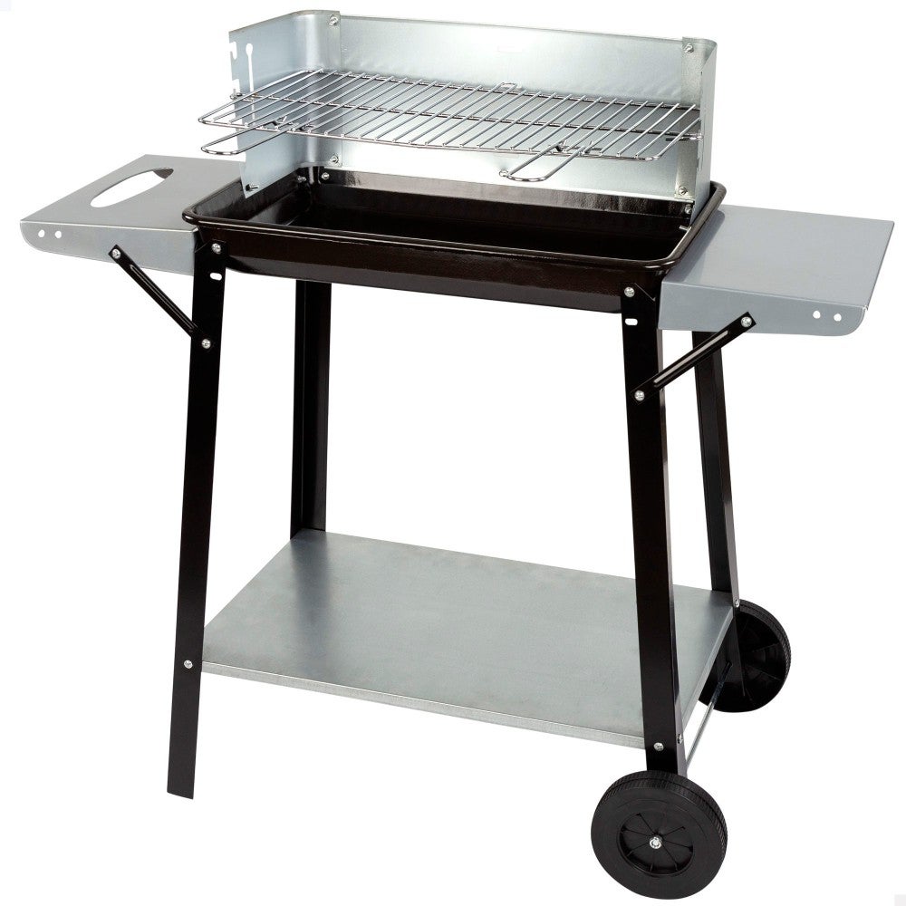 Barbacoa carbón portátil con parrilla 4 alturas aktive