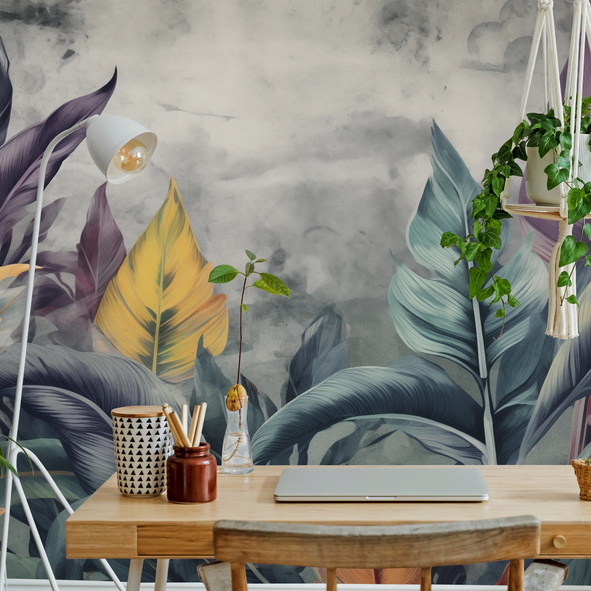 Papier Peint Intissé Photo FEUILLES Plantes Nature Pour Chambre 135cm x 90cm - 5