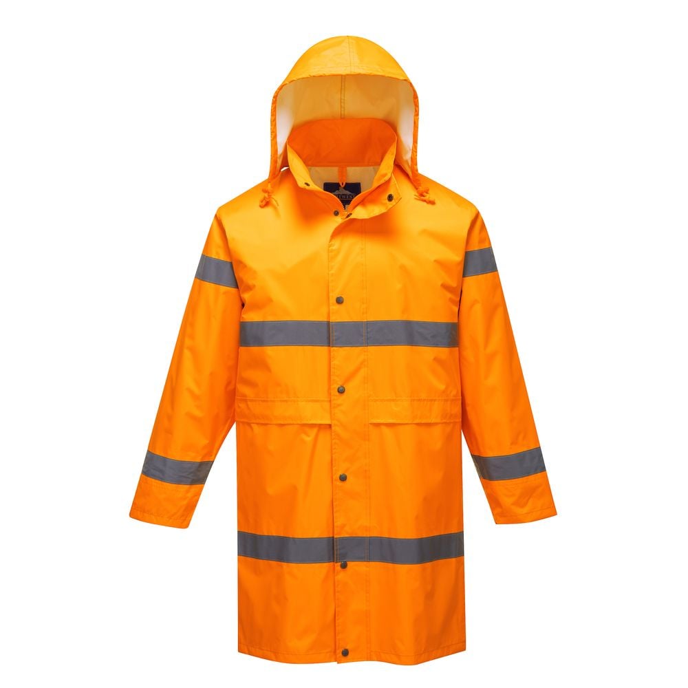 Manteau de pluie haute visibilité Portwest Orange 4XL Leroy Merlin