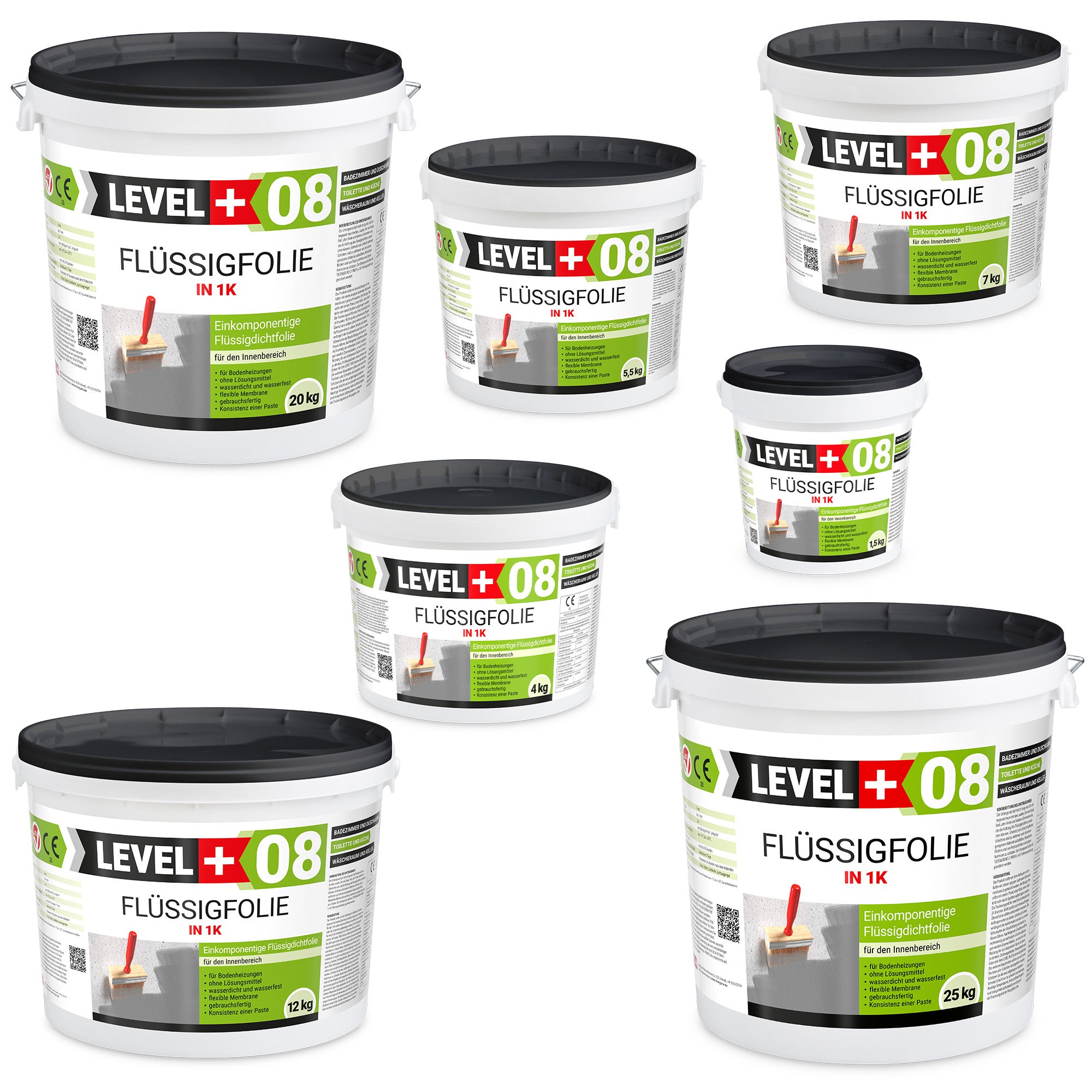 Lámina impermeabilizante líquida para baño Membrana impermeabilizante 1K Lámina impermeabilizante RM08 - 3KG - 3