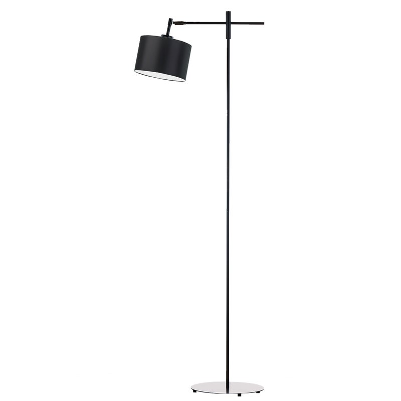 Lampa stojąca podłogowa przegubowa regulowana z abażurem walec 17cm SALIX