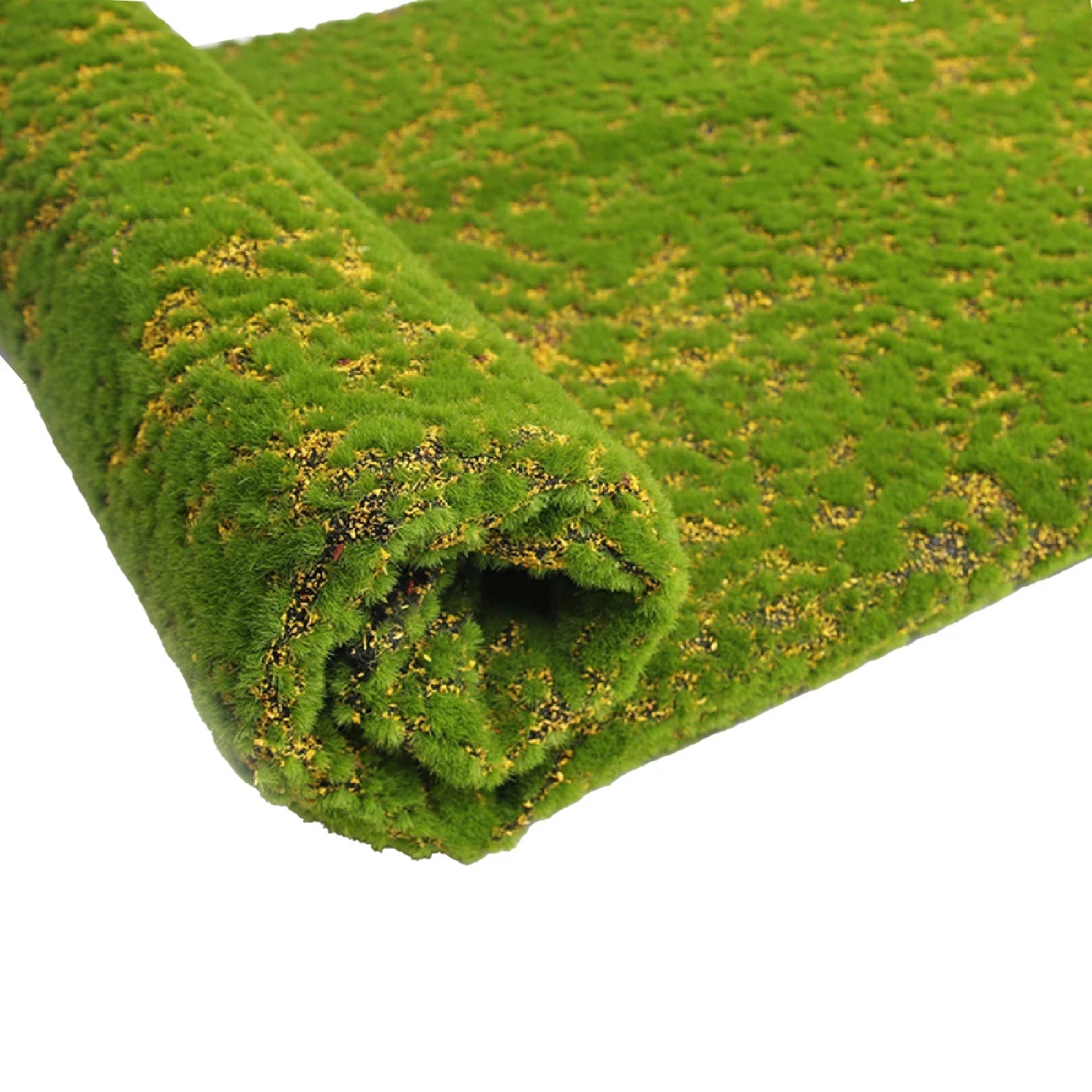 Relvado de musgo artificial, tapete de musgo artificial, tapete decorativo de relva de musgo falso, plantas artificiais, 100 x 100 cm - 2