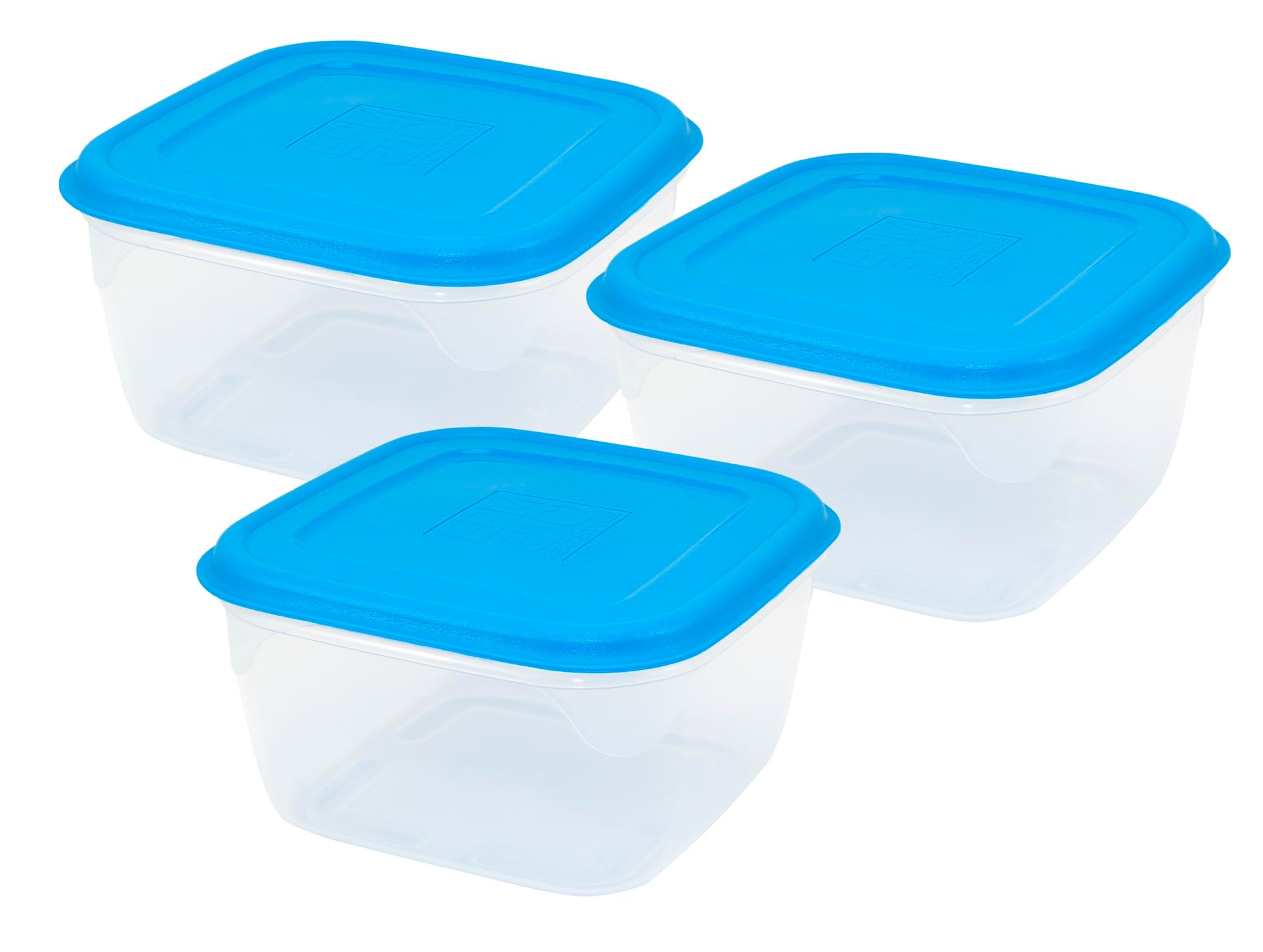 Mifoci 24 Contenitori Quadrati In Plastica Per Alimenti Con Coperchio Ermetico 5L - Impilabili, Per Congelatore E Microonde, Con Manico