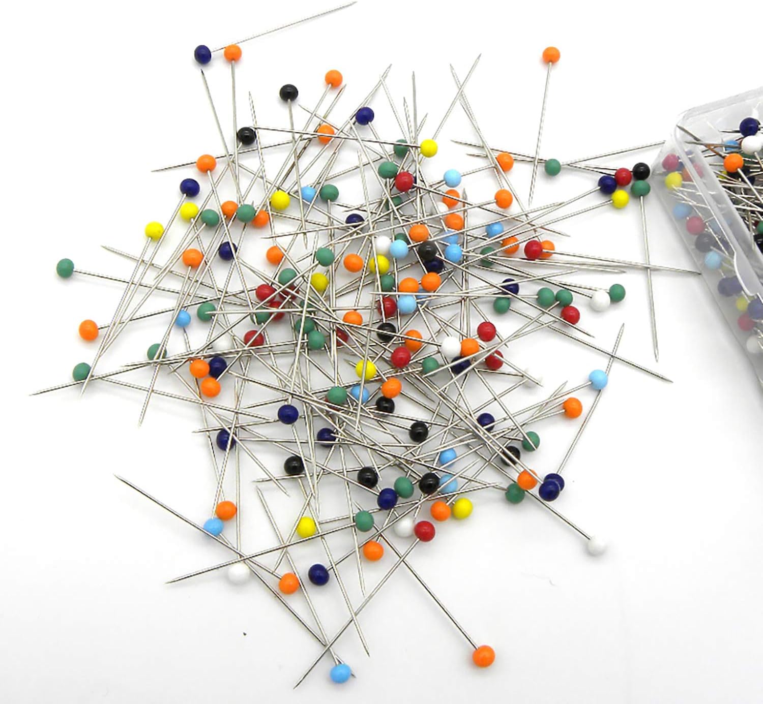 Aghi da cucito, aghi da sarto, aghi da cucito a punta tonda, 250 pezzi, colori misti, adatti per cucito, patchwork, lavori artigianali e lavori manua - 3