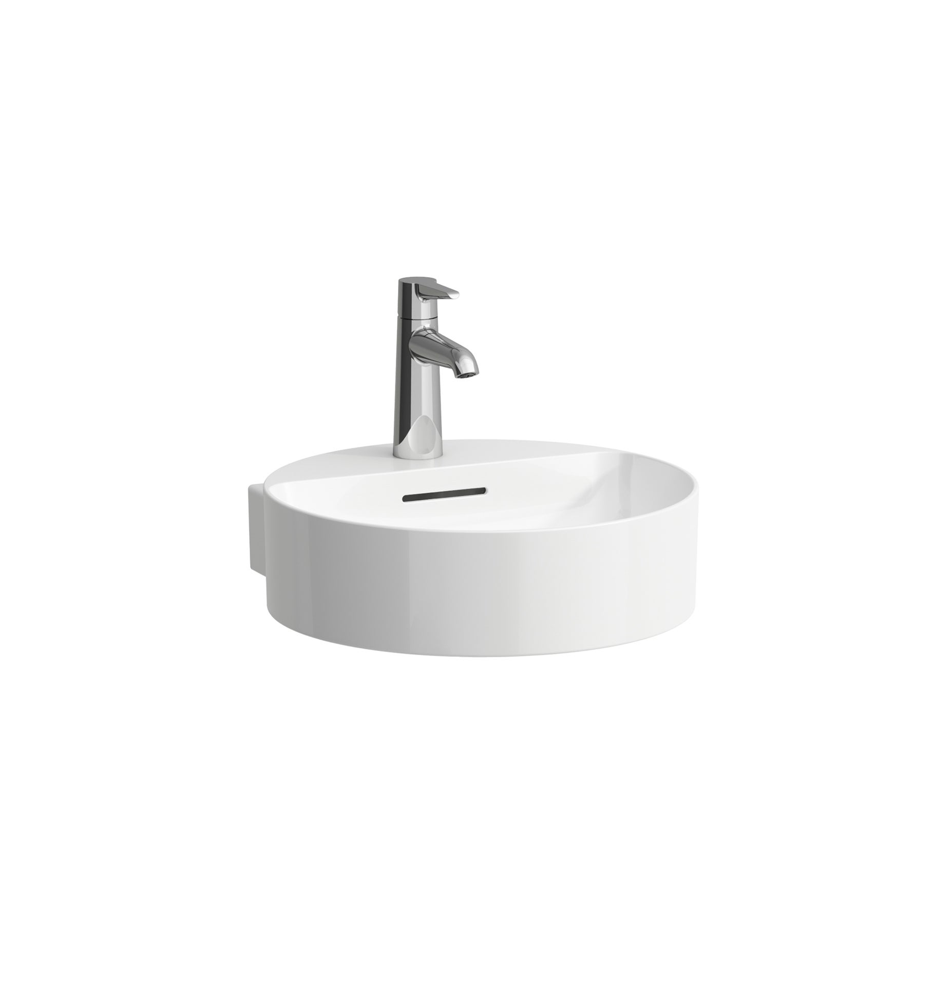 Laufen val lavabo con enjuague manual, bajo encimera, sin agujero para grifo, sin rebosadero, 400x425mm, h8112810001121, color: blanco