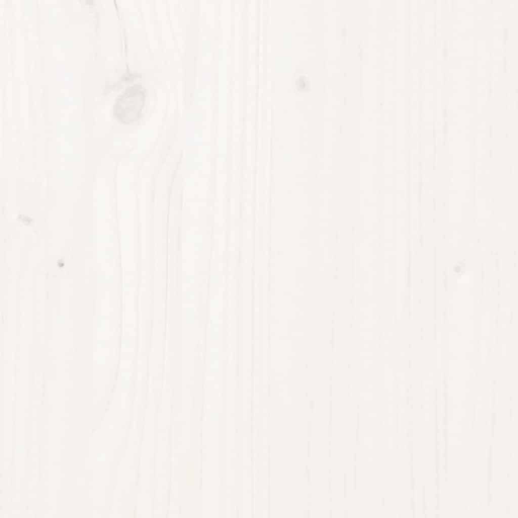vidaXL Composteur Blanc 80x80x78 cm Bois massif de pin - 7
