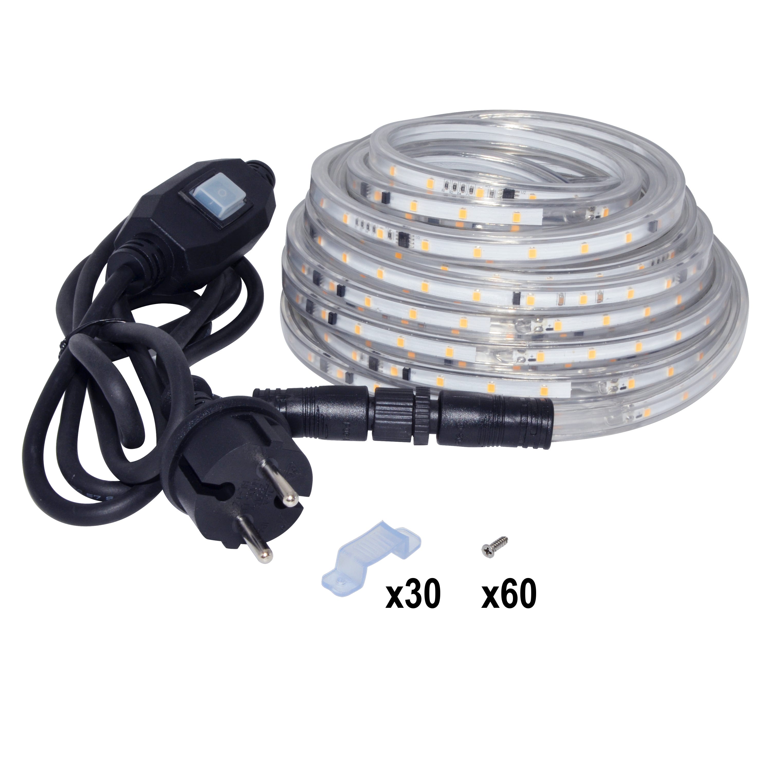 Zestaw taśm LED FLEXOUT Outdoor - dł. 10 m - zimna biel 6500 K - 1000 lumenów/m - INSPIRE