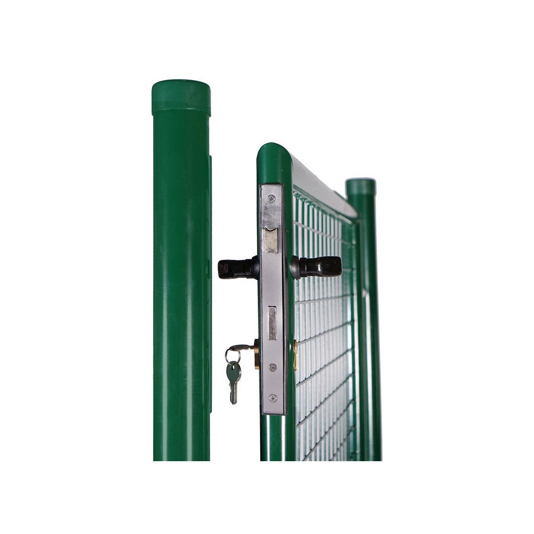 Portillon grillagé en acier galvanisé maille 50 x 50 passage L 1m x H1m20 Vert - 5