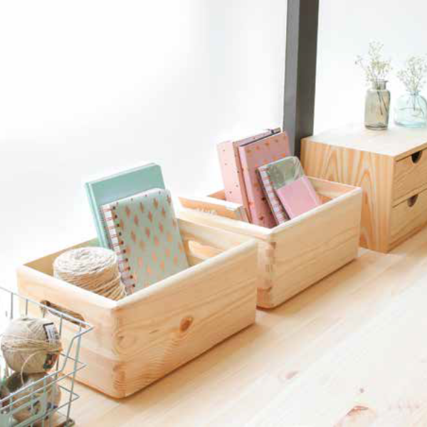 CAISSE EMPILABLE PIN 14X40X30CM ASTIGARRAGA - CBS403014 - 2