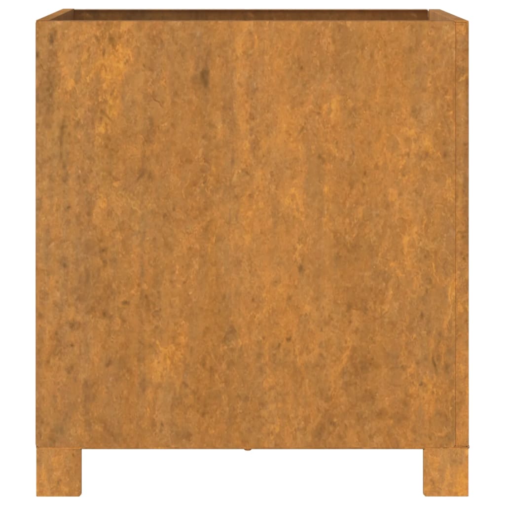 Jardinière - Bac à fleurs - Pot de fleurs avec pieds Rouillé 42x40x43 cm acier corten Couleur évolue n425l - 6