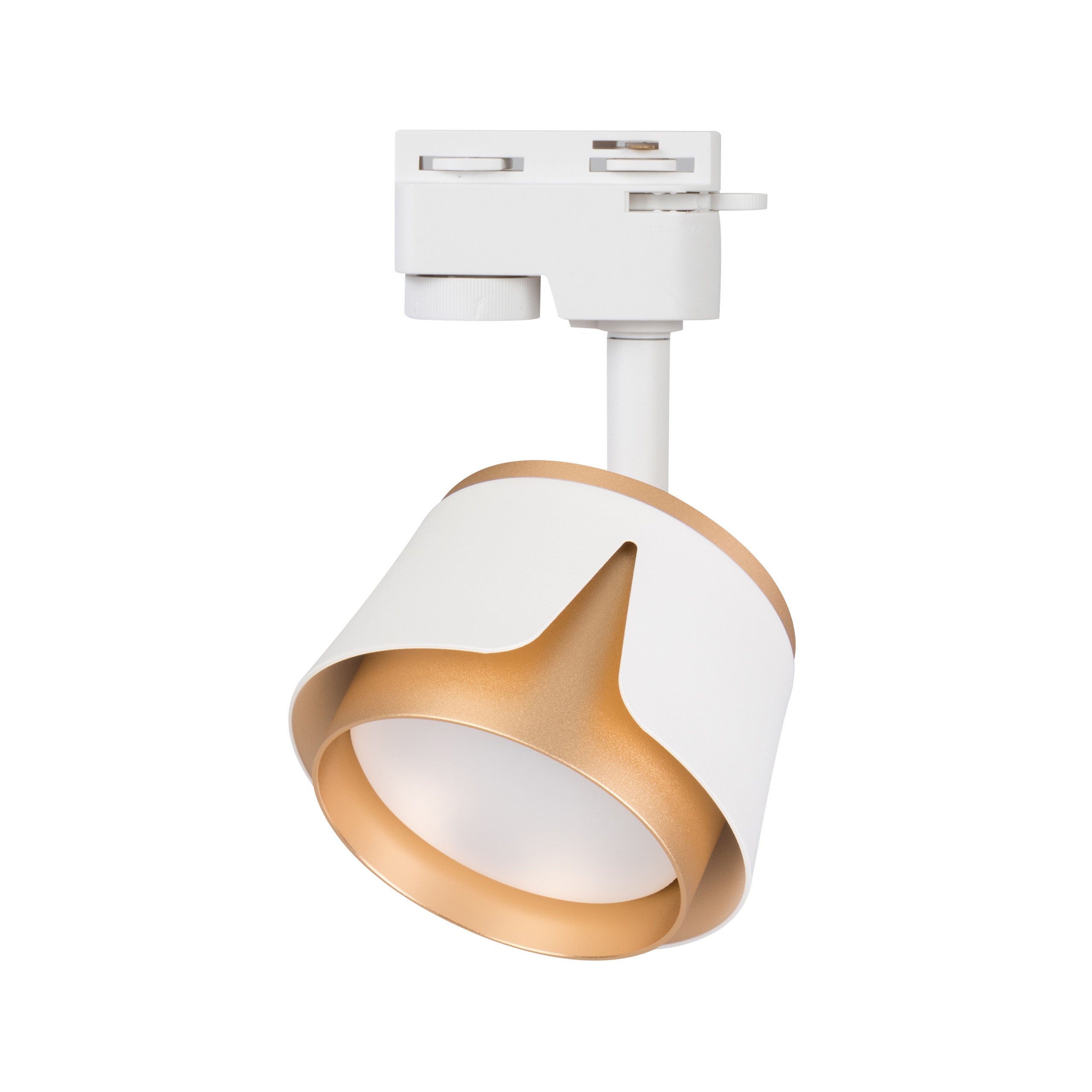 Reflektor szynowy GX53 LED 1-fazowy IP20 spot lampa na szynę ruchomy biało-złoty XUDO