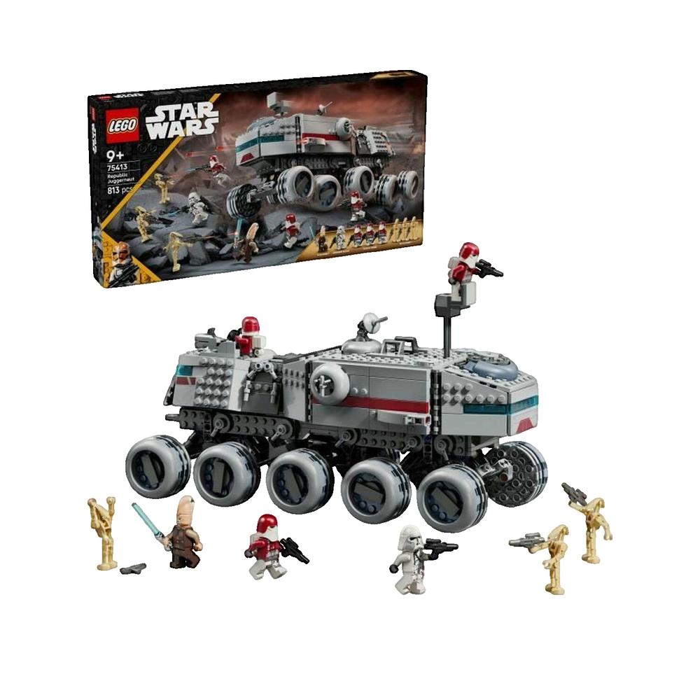 Pojazd konstrukcyjny LEGO Star Wars Juggernaut de la République 813 elementów 10 kół