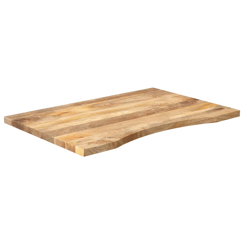 Maison Exclusive - Dessus de bureau avec courbe 100x50x2,5 cm manguier massif brut - 2