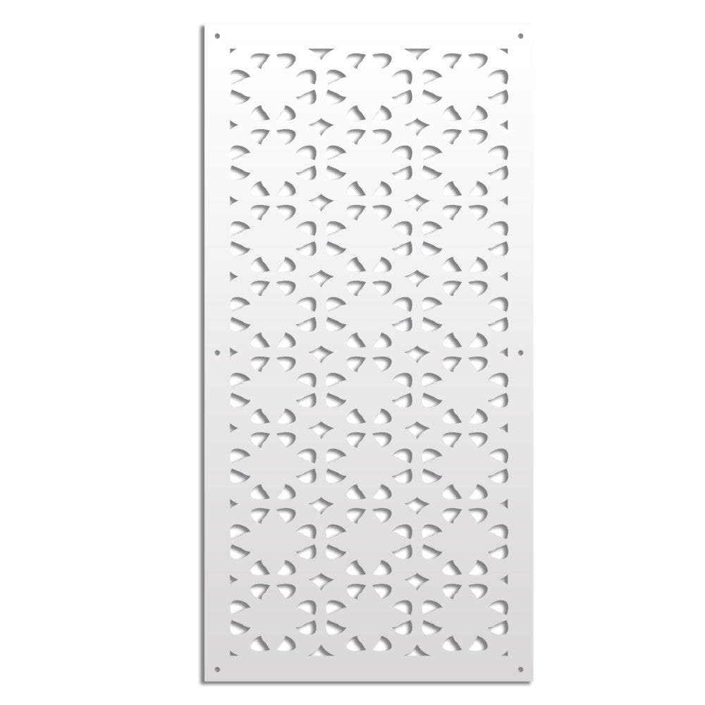 PINCERS - Panel perforowany z PVC - Osłona przeciwsłoneczna - Rozmiar 73x148 cm - Grubość 1 cm - Kolor BIAŁY