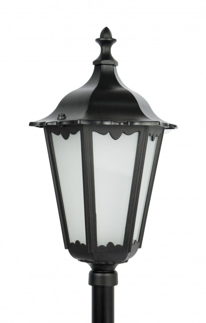 Lampa ogrodowa stojąca Retro czarna 1xE27x60W IP43 wym: 114 x 24 x 24 cm aluminium SU-MA