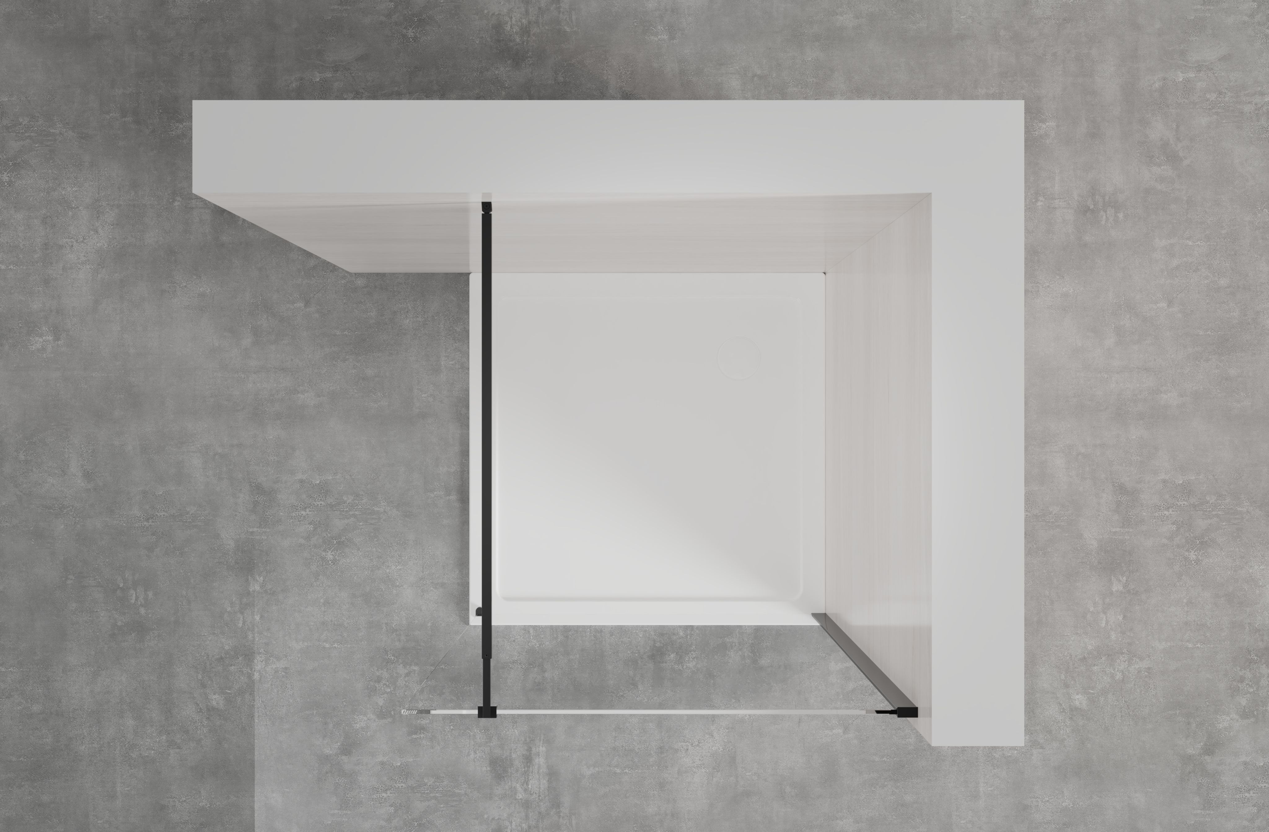 Kabina Prysznicowa Walk In Kabina Walk-In Ścianka 200 x 90 cm INVENA - 5