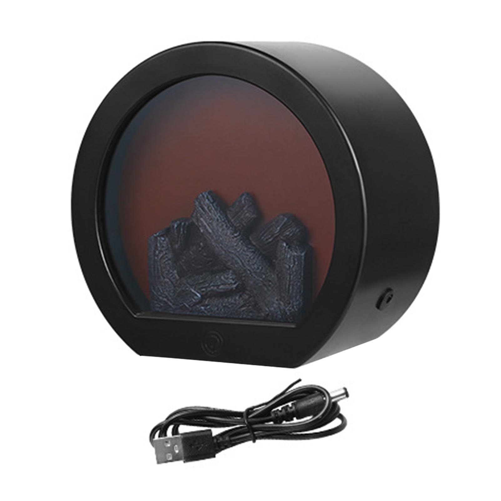 Lampion kominkowy z miękkim światłem, ładowany przez USB, symulacja płomienia LED, lampa kominkowa, dekoracja domu, rękodzieło
