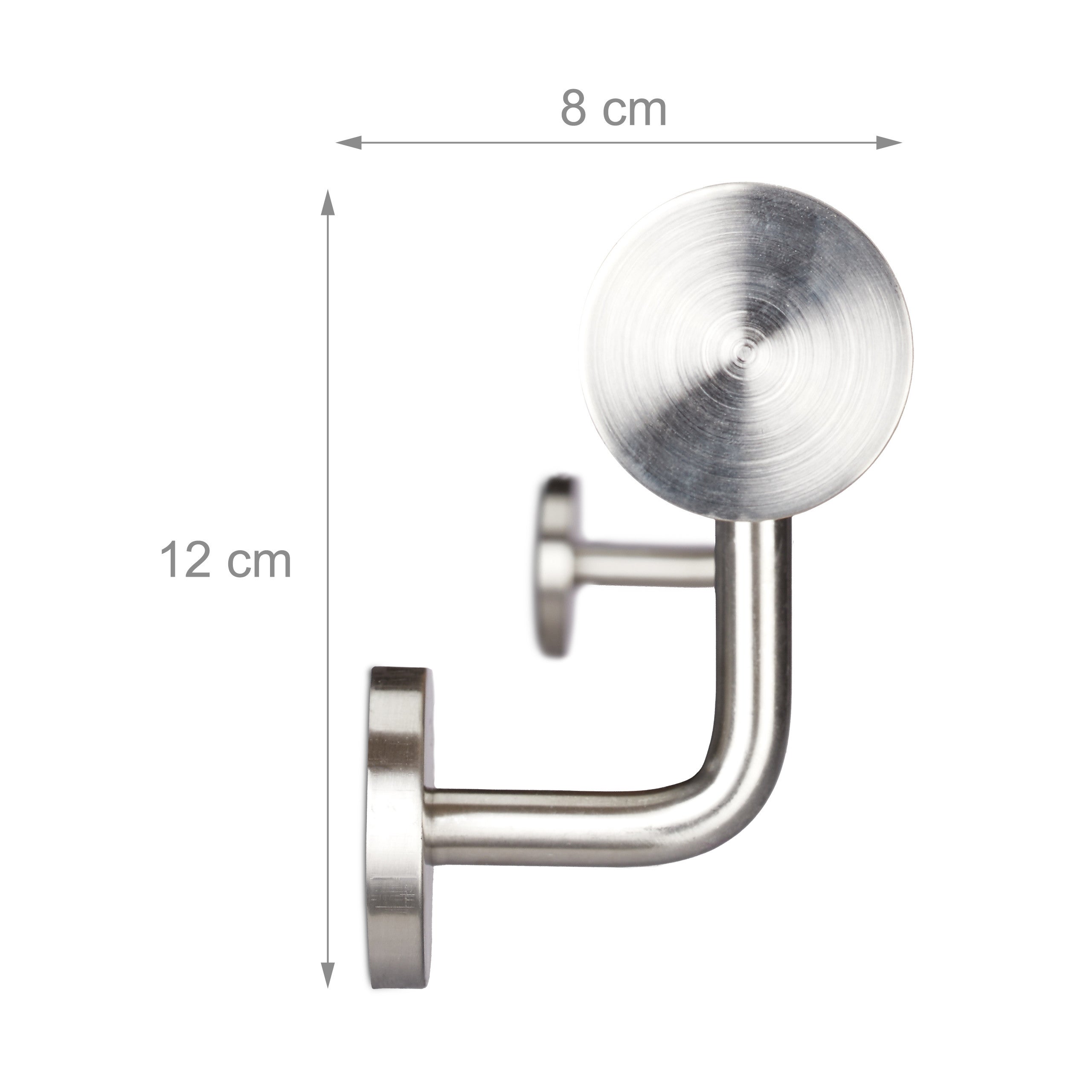 Rampe d’escalier, 150 cm, Main courante escalier, Aluminium, Aspect hêtre intérieur extérieur, Ø 42mm, nature, Relaxdays - 5