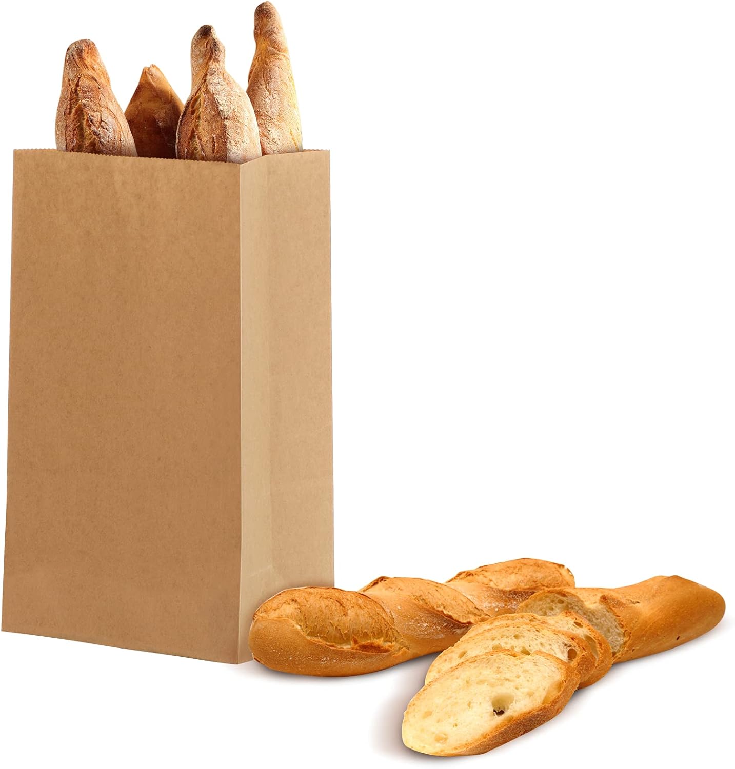 50 dużych torebek z papieru pakowego 30,5 x 20 x 12,5 cm, torebki prezentowe z papieru pakowego na Boże Narodzenie, imprezy, urodziny, wesela - 4