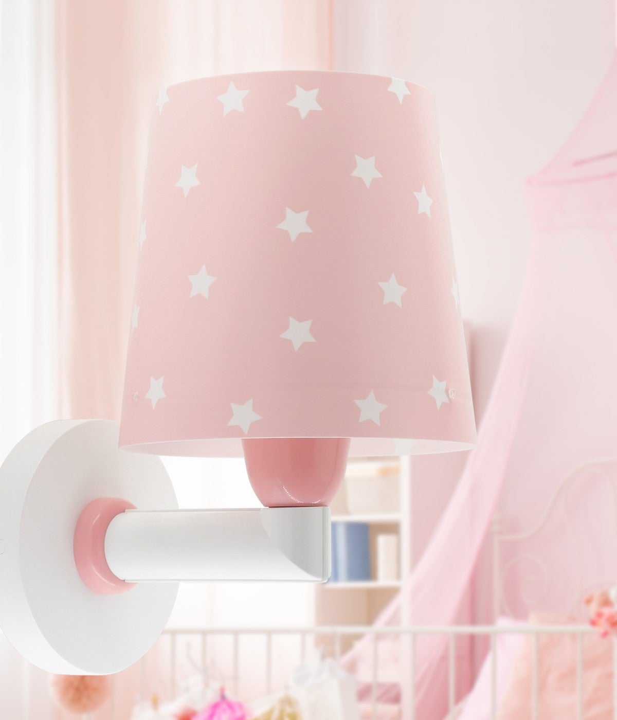 Kinkiet Star Light - Gwiazda dla dzieci różowa