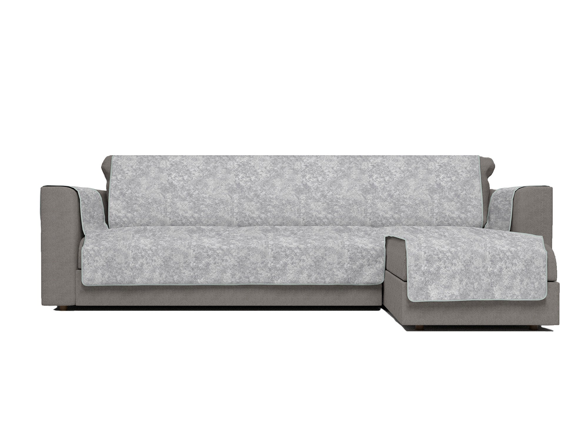 Bank Tom met chaise longue rechts - Basel - antraciet | Leen Bakker