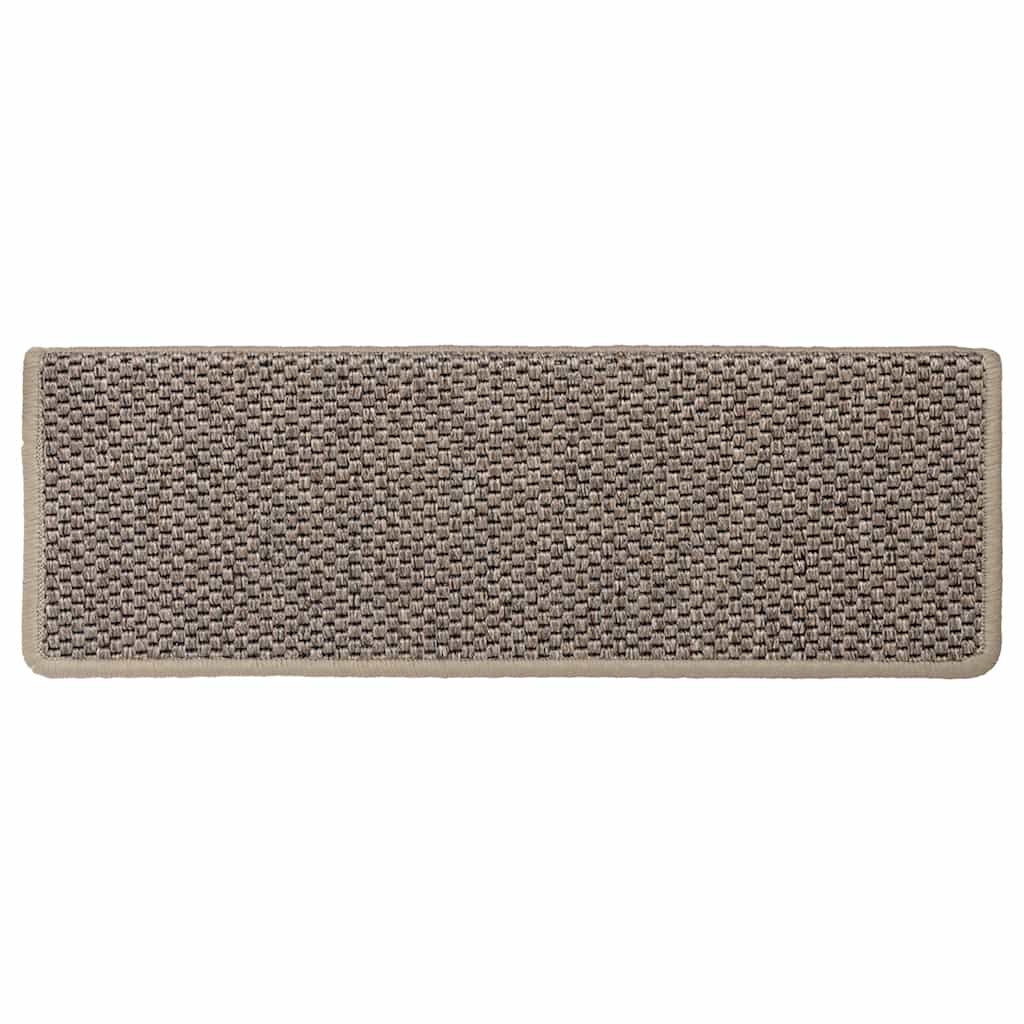 Tapis d'escalier autocollants 30 pcs | Paillasson d'escalier | Tapis de marche 65x21x4 cm beige foncé CFW693116 - 5