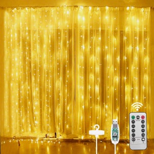 Tenda Luminosa Intelligente 3x3m 300 LED RGB | Luci Con App, Musica E Telecomando Per Interni/Esterni - 3