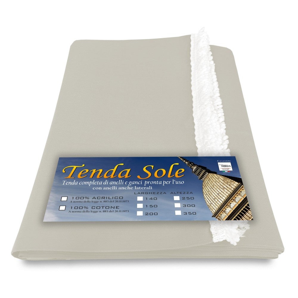 TENDA Sole da ESTERNO Giardino BALCONE Unito PANNA confezionata