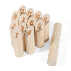 Relaxdays Bowling De Table Mini – Set Avec 10 Quilles En Bois Et Boule En Métal – Jeu D'Adresse Pour Enfants Et Adultes Dès 3 Ans – Portable Pour Voyages Et Soirées – Dimensions 4,5 X 10 X 29,5 Cm