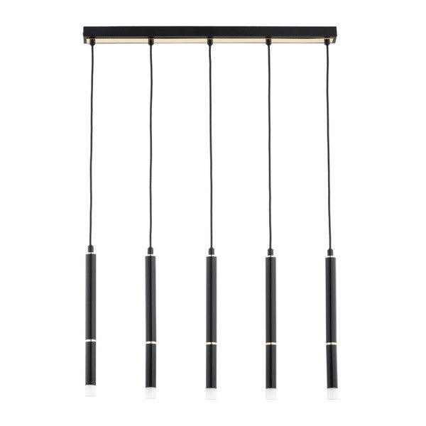 Lampa wisząca Desto czarno-złota 5xG9x10W nowoczesna wym: 85 x 5 x 650 cm metal Alfa