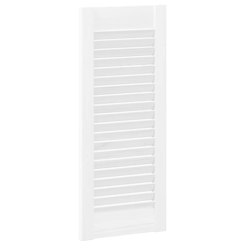 Porte d'armoire à lattes blanche 61,5x29,5 cm - COMFORTXL - 6