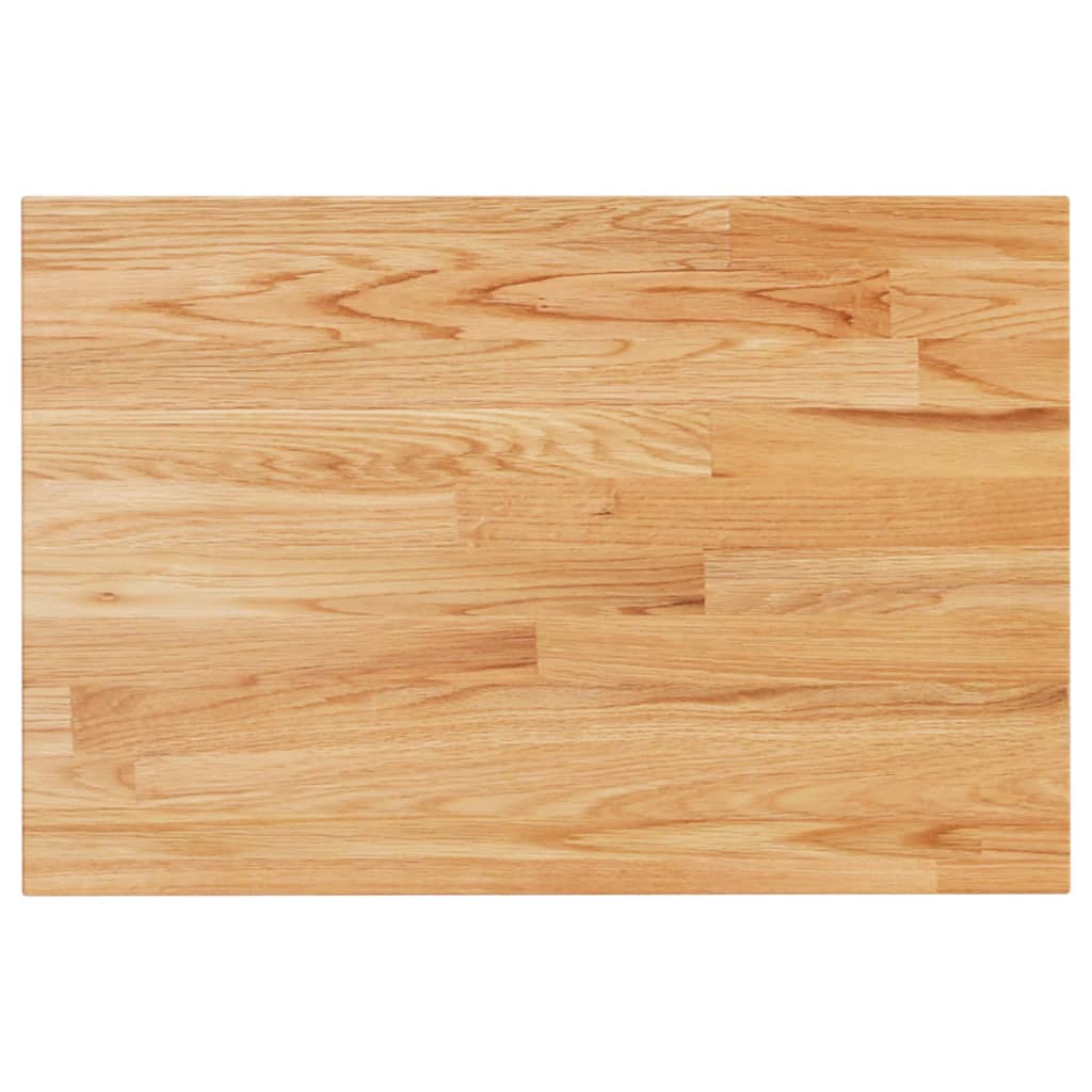 vidaXL Piano Bagno Marrone Scuro 80x40x2,5cm Legno Massello Trattato