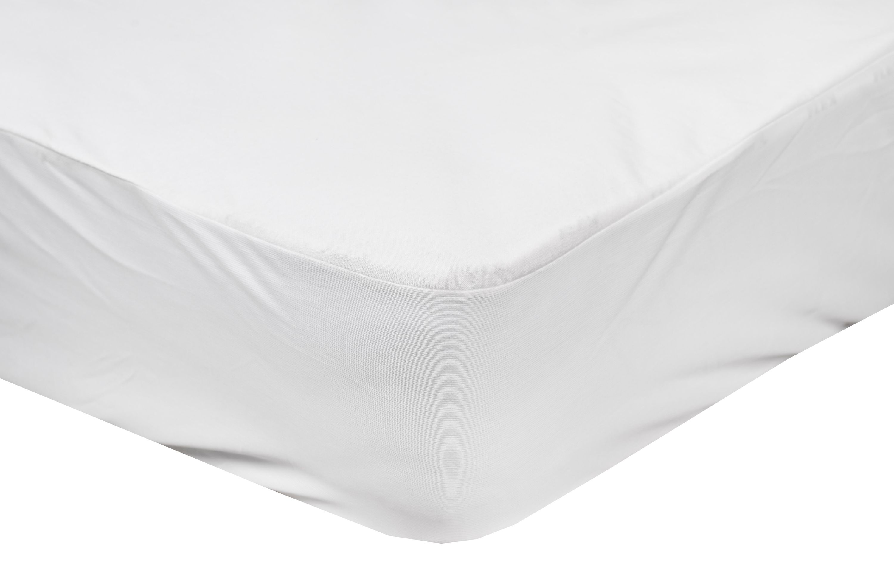 Coprimaterasso antiacaro in cotone bianco per letto da 135 cm - 7