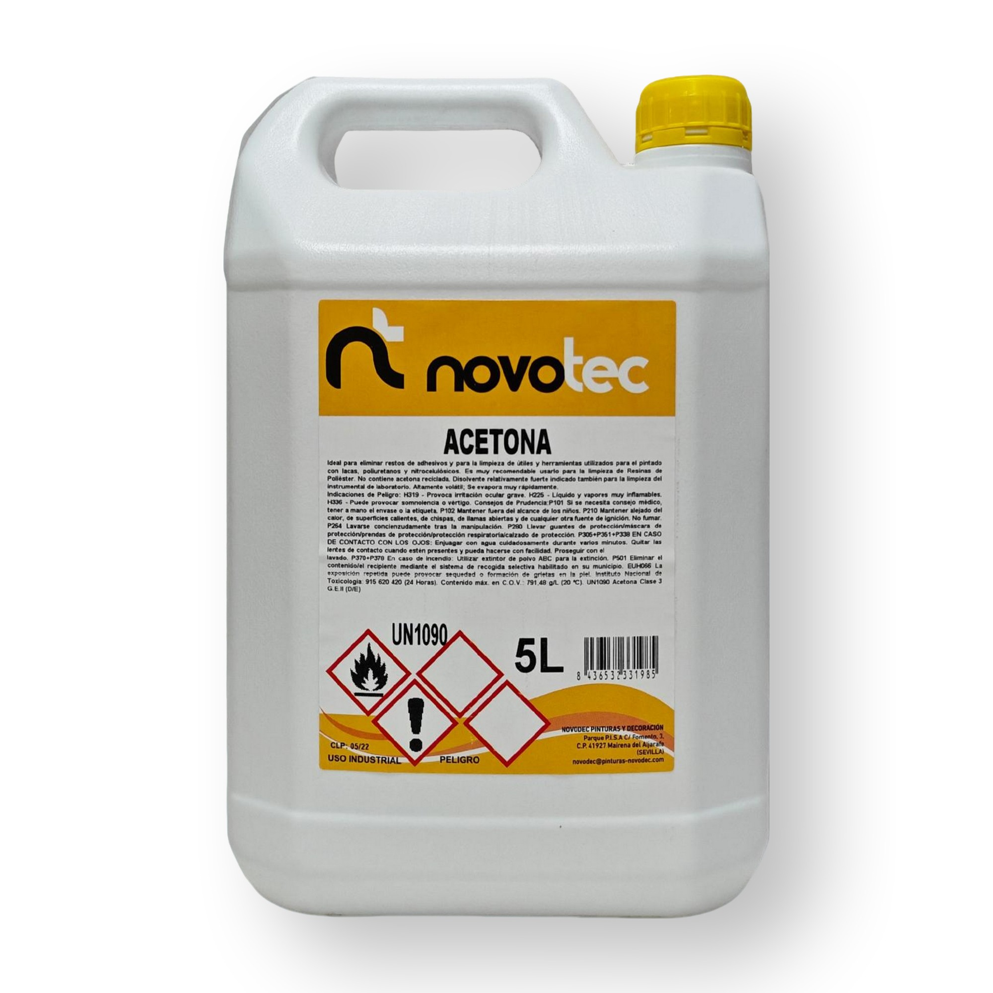 ACETONA PURA 5 LT | Leroy Merlin