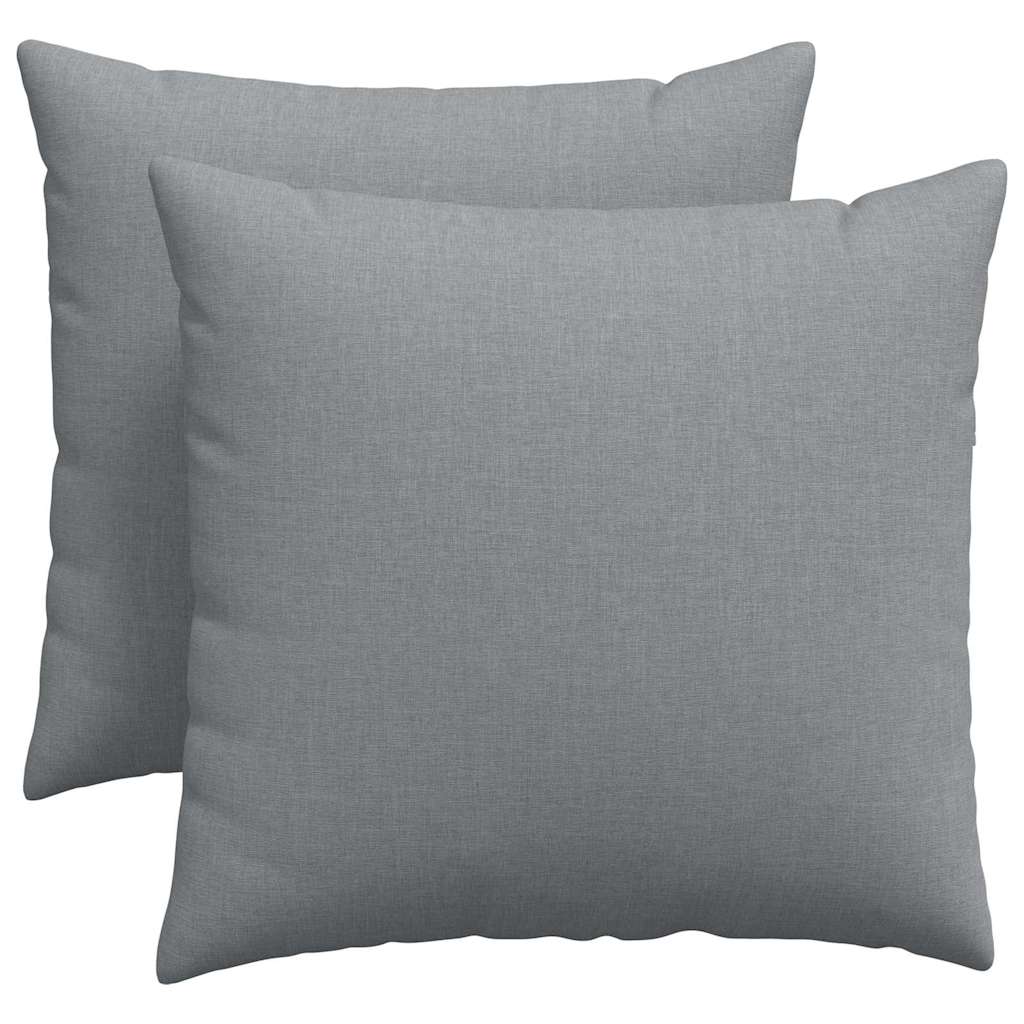 Coussins de canapé 2 pcs Gris clair 50 x 50 cm tissu vidaXL - 2